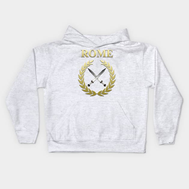 Ancient Rome Gladius Kids Hoodie by AgemaApparel